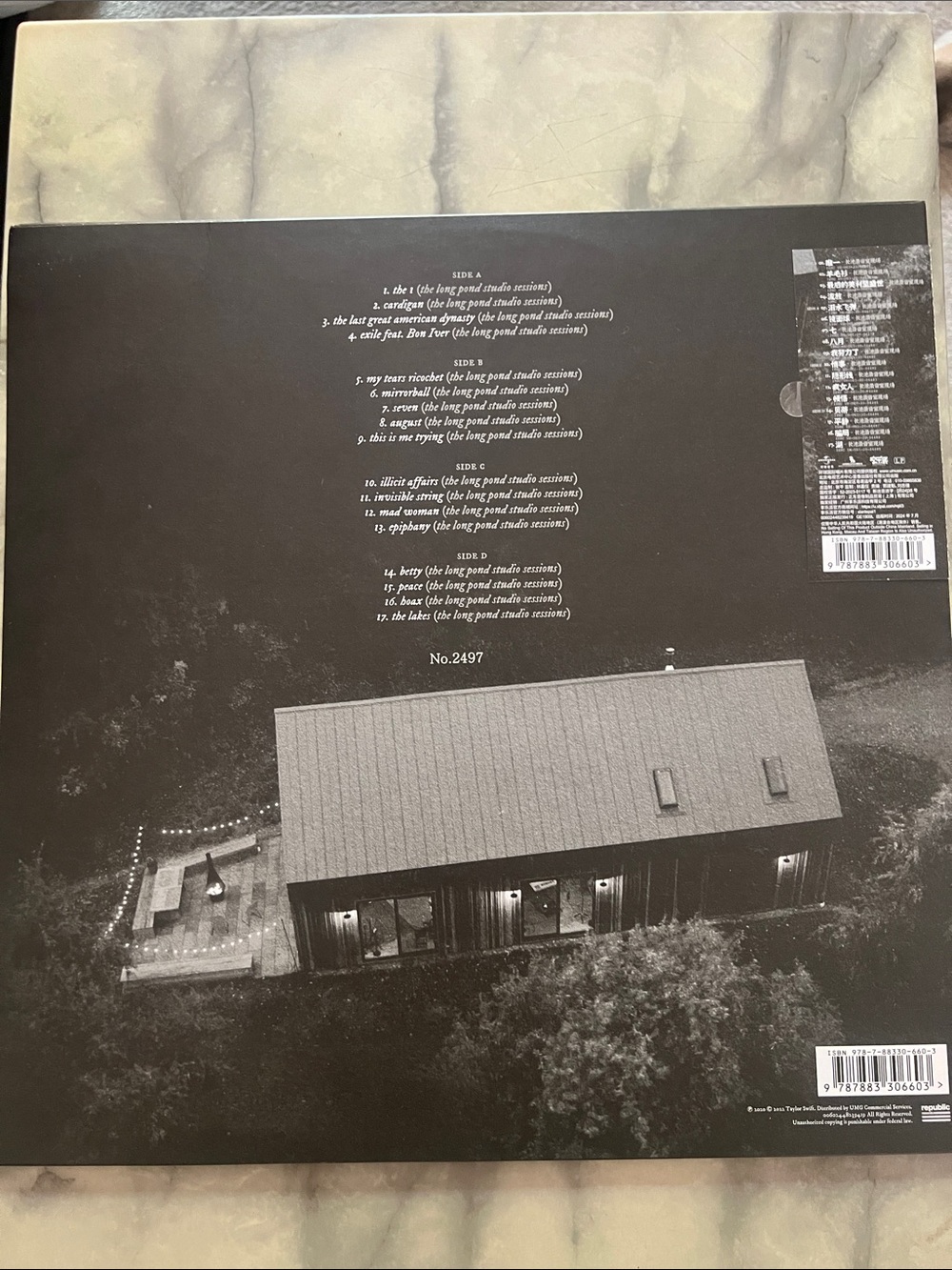 Taylor Swift Folklore: The Long Pond Studio Sessions Chinese Pressing NUMBERED - Picture 2 of 3